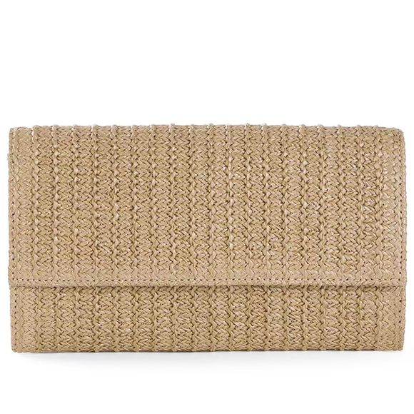 Straw Clutch Bags Straw Beach Crossbody Purse Woven Envelope Wallet :O - Picture 1 of 7